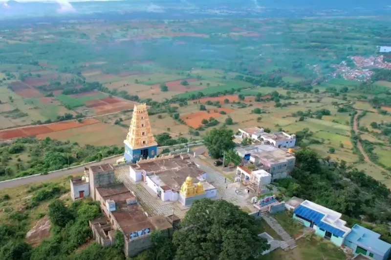 Shri Huligina Muradi Venkataramana Swamy Temple 2 Shri Huligina Muradi Venkataramana Swamy Temple Drone View