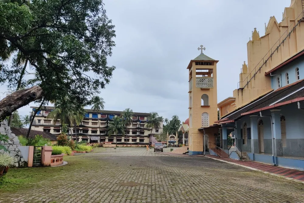Milagres Catholic Cathedral Kallianpur 4 Milagres Catholic Cathedral Kallianpur backside view