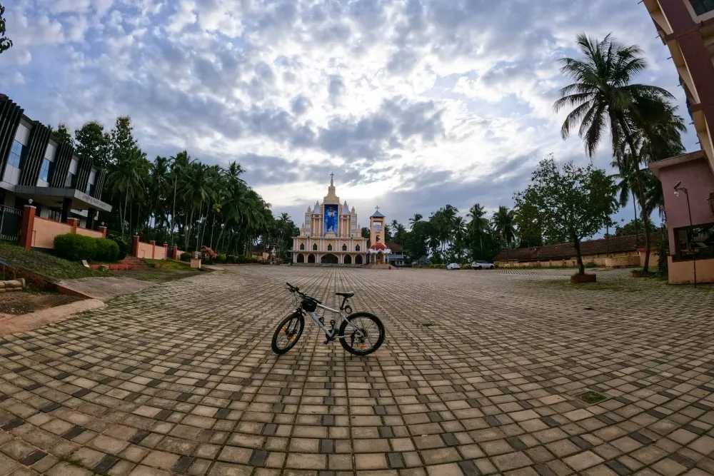 Milagres Catholic Cathedral Kallianpur 3 Milagres Catholic Cathedral Kallianpur evening view