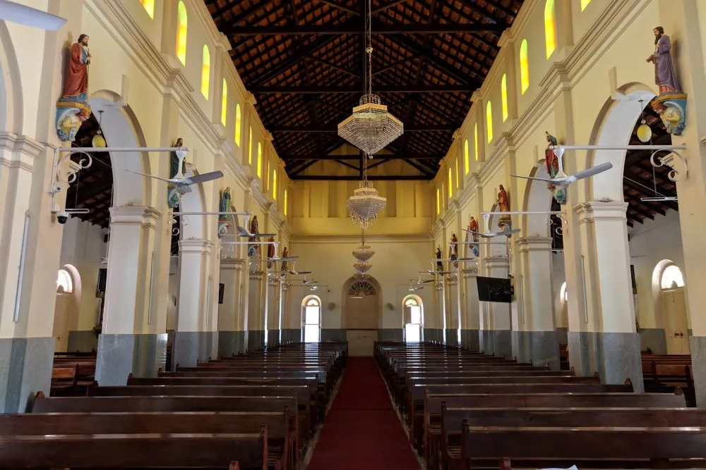 Milagres Catholic Cathedral Kallianpur 5 Milagres Catholic Cathedral Kallianpur udupi inside chruch