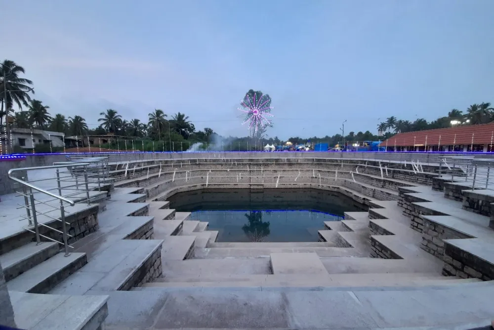 Shree Mahalakshmi Temple Ucchila Backside pond viewe